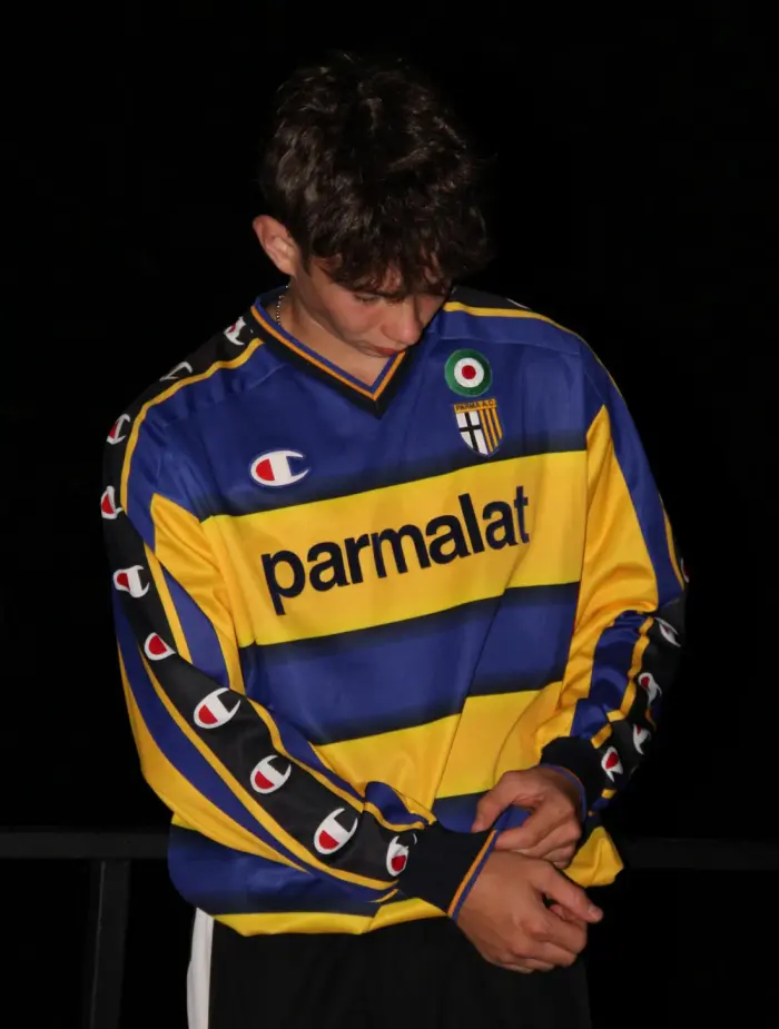 Vintage Parma shirt with Parmalat sponsor